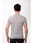 V Yaka Basic Slim Fit Erkek Tişört T-Shirt Gri 5