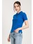 Mavi Kısa Kollu Polo Yaka T-Shirt 2