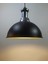 modern,rustik,vintage mutfak,oda,cafe,oteller için siyah 1xe27 metal sarkıt avize çap:40cm 1