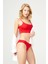 Kırmızı Klasik Basic Lazer Kesim Kadın Bikini Külot 1