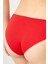 Kırmızı Klasik Basic Lazer Kesim Kadın Bikini Külot 4
