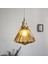 18 Cm Pirinç Cam Avize, Led 5 W 220 V Japon Tarzı Retro Avize, Restoran Bar, Yatak Odası Başucu Lambası Koridor Porch Işık, Kahverengi Renk (Yurt Dışından) 2
