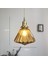18 Cm Pirinç Cam Avize, Led 5 W 220 V Japon Tarzı Retro Avize, Restoran Bar, Yatak Odası Başucu Lambası Koridor Porch Işık, Kahverengi Renk (Yurt Dışından) 4