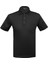 TS1014000210 Polo Yaka Regular Fit Jakarlı Siyah Erkek T-Shirt 1