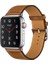42/44/45MM Apple Watch Uyumlu 1/2/3/4/5/6/7/se Için Hakiki Deri Saat Kayışı -Açık Kahverengi (Yurt Dışından) 1