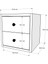 Çekmeceli Duvar Komodini Beyaz 35 cm KMD-1024-Ç 5