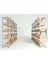 4 Katlı Galvaniz Çelik Raf - Depo, Arşiv, Kiler, Dosya, Market Rafı - 31x60 cm-100 cm-1.00 mm 4