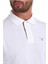 Tartan Pique Polo Yaka WH11 White-Dress 5