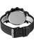 Skmeı 9203 Aydınlık Chronograph Çelik Örgü Bant Kuvars Izle (Siyah) 3