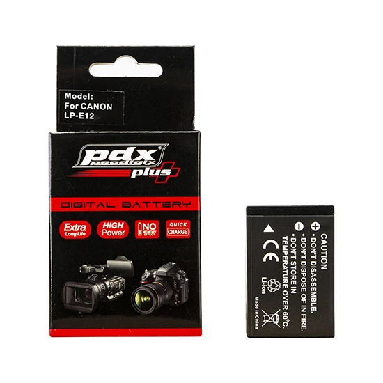 Pdx Canon LPE12 Batarya Pil 1300mAh 100D, EOS M50, EOS M100 ve POWERSHOT SX70 HS