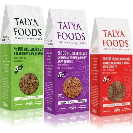 Talya Foods Şehriye 200 gr x 3'lü Set