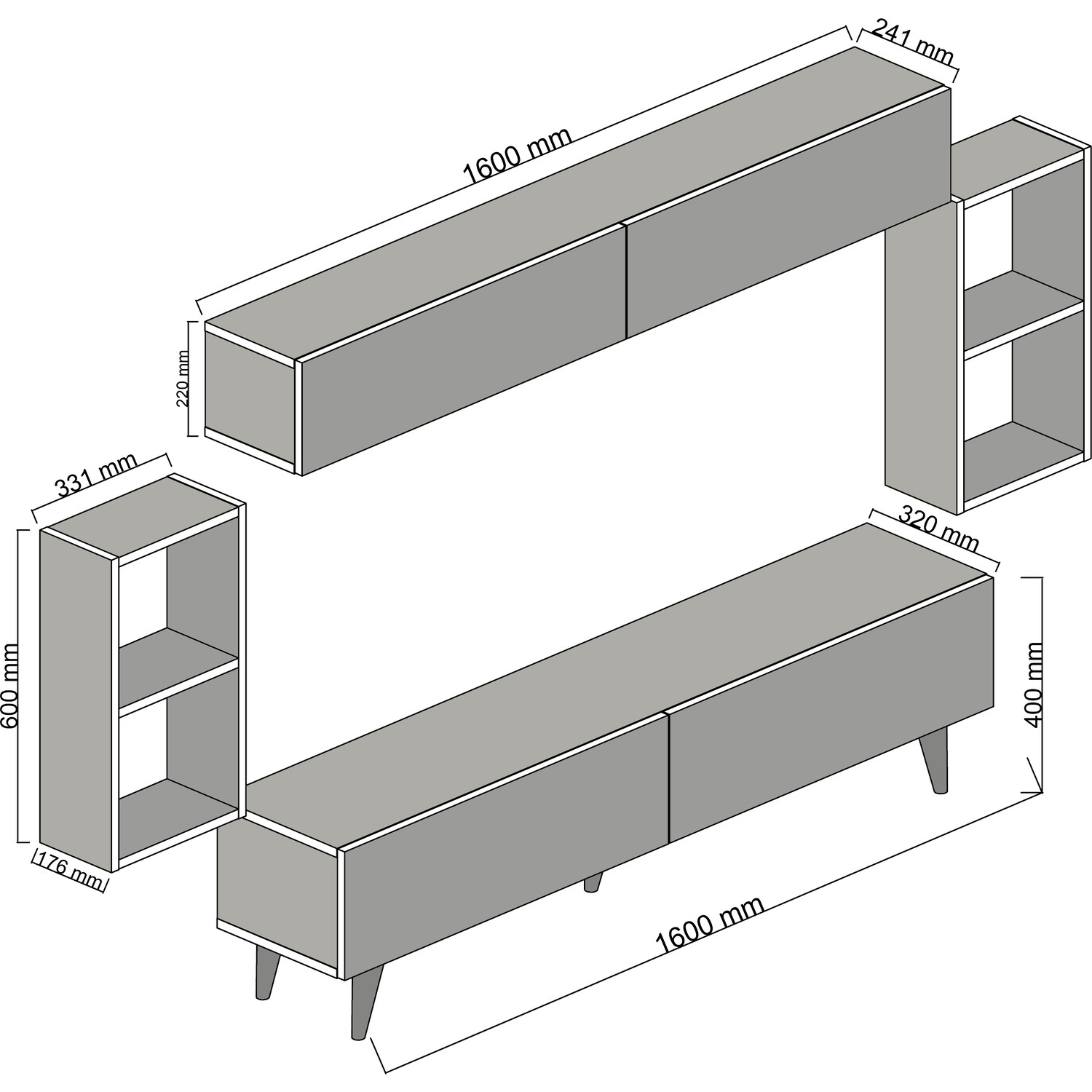 Modatte Mobilya Safir Tv Ünitesi Fiyatı Taksit Seçenekleri