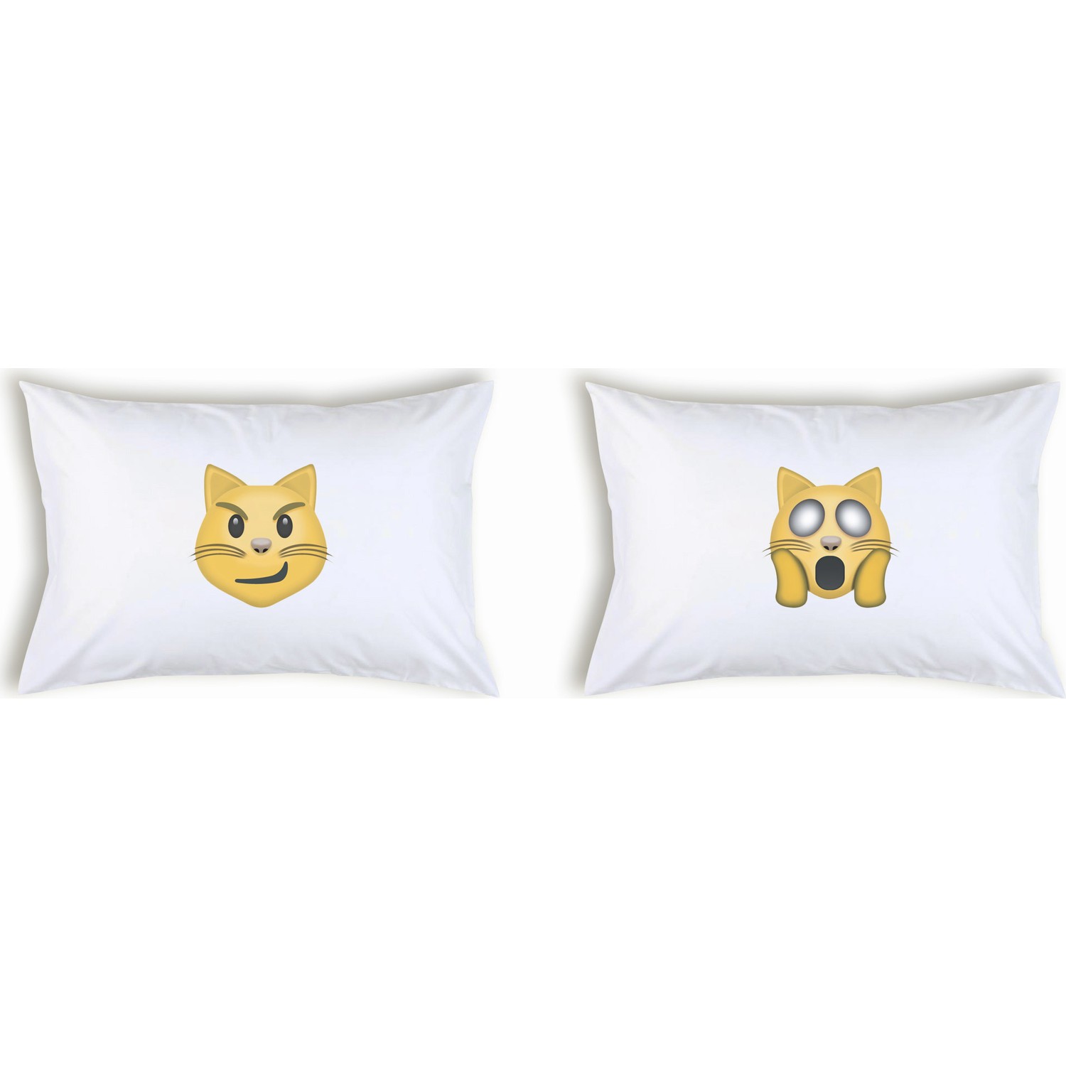 Hediye Mucidi Sırıtan Kedi Emoji Çift Yastık Kılıfı Fiyatı