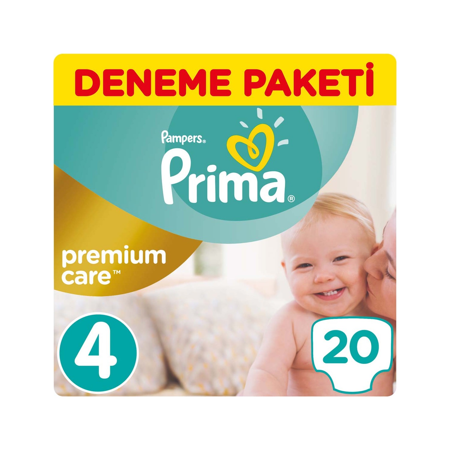 Prima Bebek Bezi Premium Care 4 Beden Maxi Tekli Paket 20