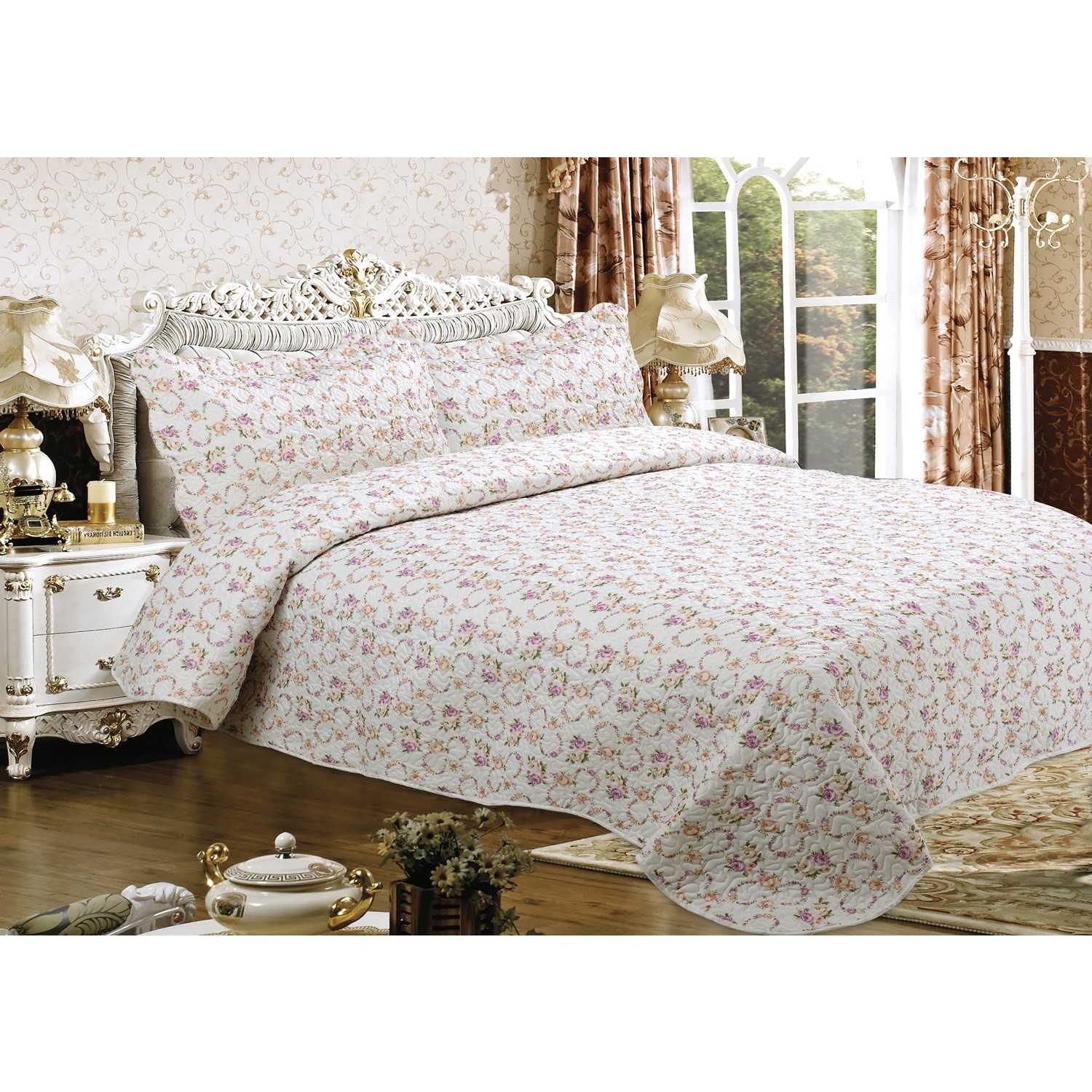 Casa Bravia Gardenia Çift Kişilik Pamuklu Yatak Örtüsü Fiyatı Casa Bravia Gardenia Çift Kişilik Pamuklu Yatak Örtüsü Fiyatı