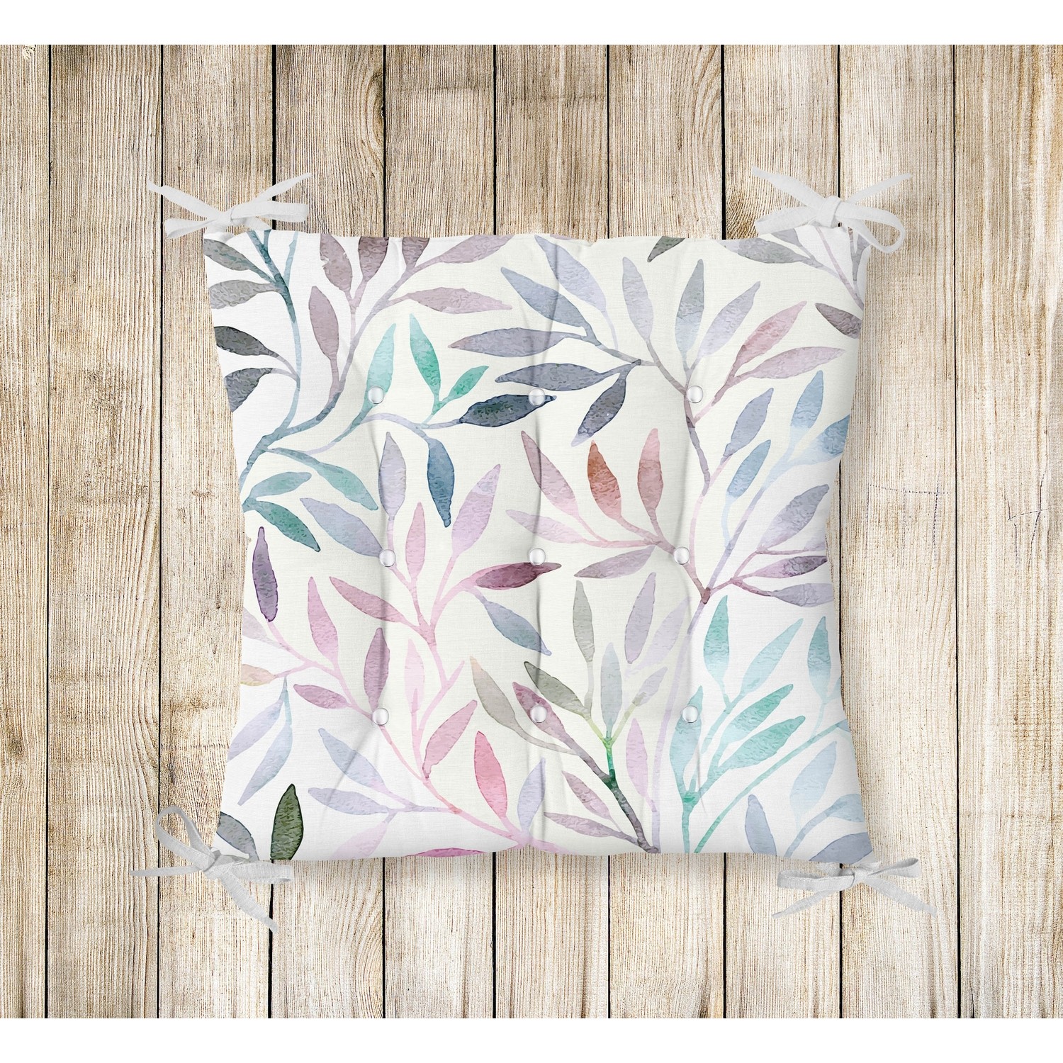 RealHomes Pofidik Kare Sandalye Minderi 40x40cm Düğmeli Fiyatı