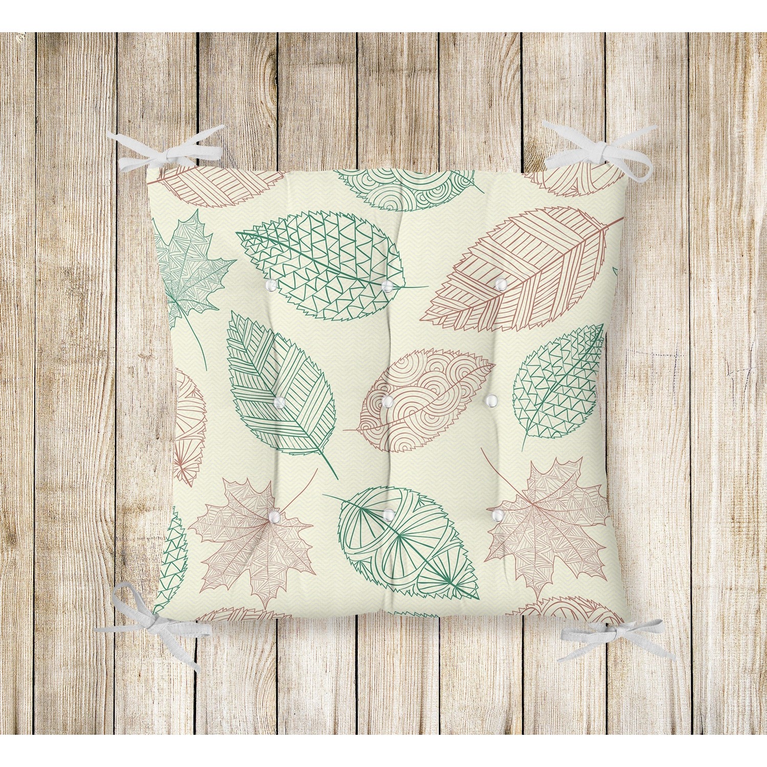 RealHomes Pofidik Kare Sandalye Minderi 40x40cm Düğmeli Fiyatı