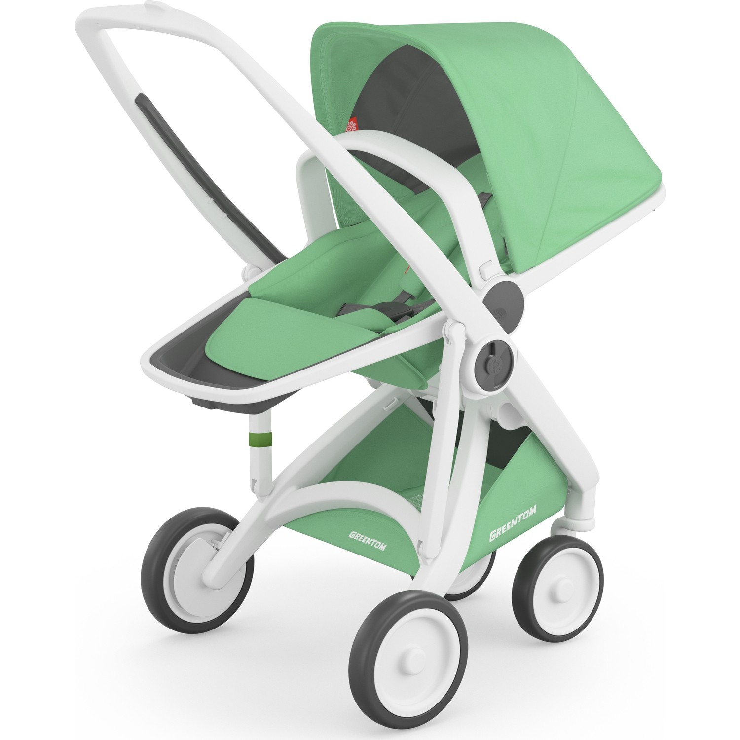 Greentom Reversible Bebek Arabası Beyaz Şasi Mint Fiyatı