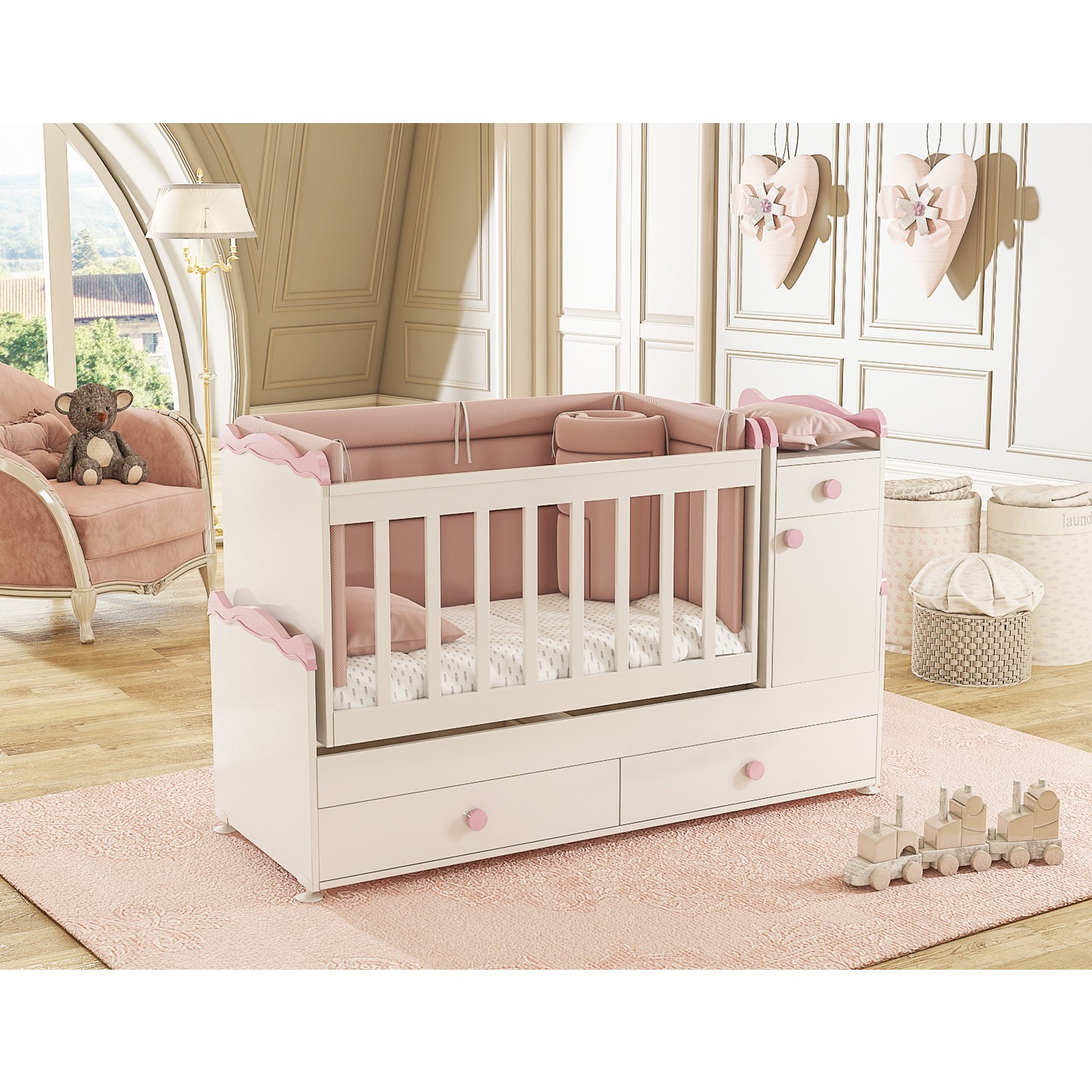 Patiko Babysun Luks Bebek Odası 3 Kapılı ( Gece Lambalı