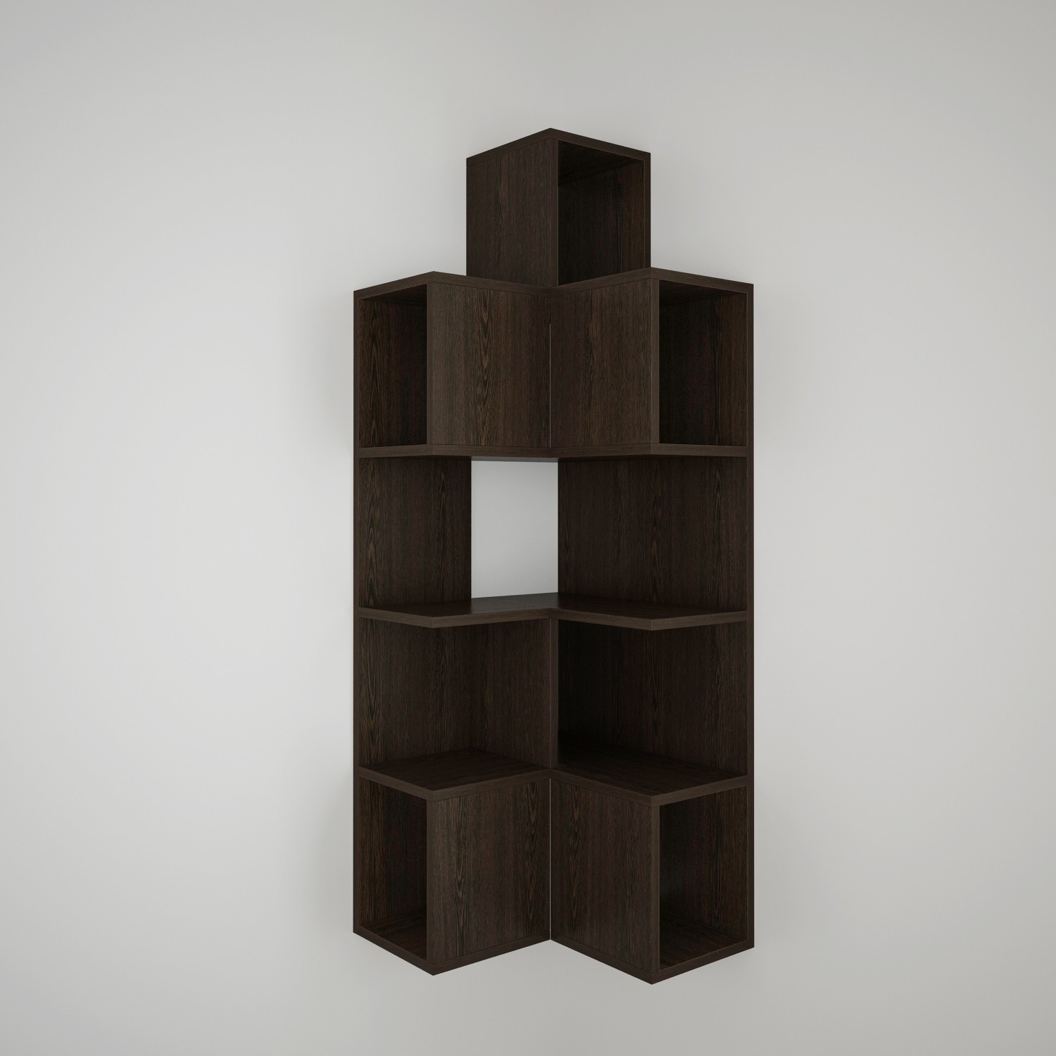 Decormet Leylak 3 Köşe Duvar Rafı Wenge Fiyatı Taksit Seçenekleri