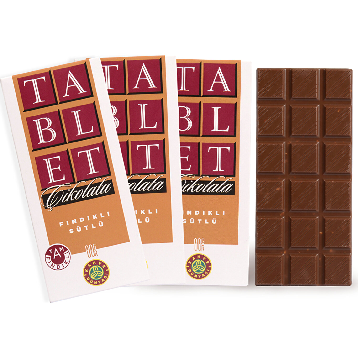 Kahve Dünyası Fındıklı Sütlü Tablet Çikolata 3'lü Paket Fiyatı