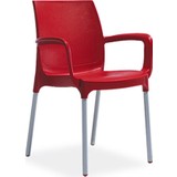 Novussi Sunset Model Sandalye 4 Adet Kırmızı Renk