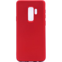 Case 4U Samsung Galaxy S9 Plus Kılıf Ultra İnce Mat Silikon Kırmızı