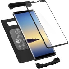 Spigen Samsung Galaxy Note 8 Kılıf Signature Thin Fit 360 Koruma Black (Cam Ekran Koruyuculu) - 587CS22098