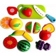 Hedef Kesilebilen Meyve Kesme Tahtalı Oyuncak Sebze Meyve Seti Kutulu