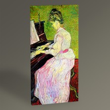 Tablo 360 - Vincent Van Gogh Piyano Çalan Kadın Tablo 80x40