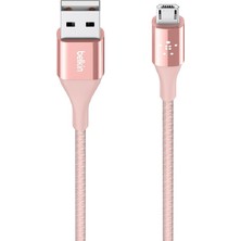 Belkin F2CU051BT04-C00 Premium Kevlar Micro USB 2.4A Kablo 1.2 m - Rose Gold