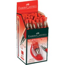 Faber-Castell Tükenmez Kalem İğne Uç 50 Li Kırmızı 1425