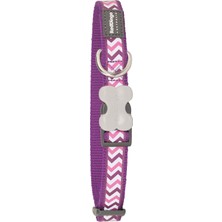 Reddingo Fosforlu Ziggy Desenli Mor Boyun Tasması