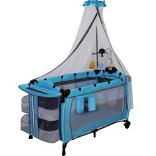 Holmer Kids Maxi Comfort Eurostyle Dönenceli (MP3 Çalar) Cibinlikli Oyun Parkı