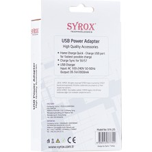 Syrox 2 MaH Tek Giriş Usb Başlık SYX-J35