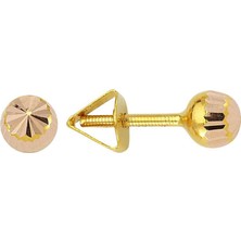 Bilezikhane Altın Top Küpe 14 Ayar 1,35 Gram
