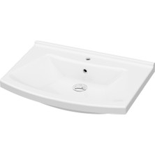 İDEVİT Vega 65CM Hilton Dolap Uyumlu Etejerli Lavabo 5 Yıl Garanti