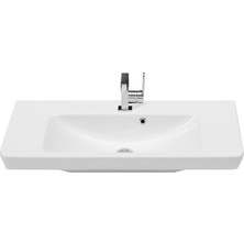 Turkuaz Seramik Turkuaz Porto 85 Cm Etajerli Dolap Uyumlu Lavabo 85X38