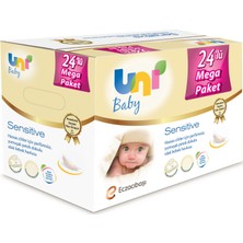 Uni Baby Sensitive Islak Havlu 24'lü Ekonomik Fırsat Paketi 24x56 (1344 Yaprak)