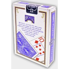 Bilardoavm Bicycle Prestige Plastik Poker İskambil Oyun Kağıdı (Bicycle Oyun Kartı Mavi)