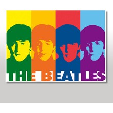 Cakasepetim Ahşap Tablo The Beatles Art Poster 25x35 Cm