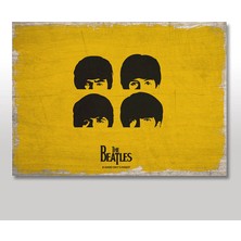 Cakasepetim Ahşap Tablo The Beatles Art Poster 25x35 Cm