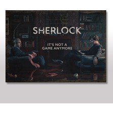 Cakasepetim Ahşap Tablo Sherlock Holmes Afişi 25x35 Cm