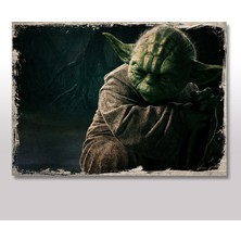 Cakasepetim Ahşap Tablo Star Wars Yoda  25x35 Cm