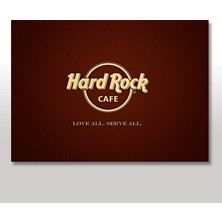 Cakasepetim Ahşap Tablo Hard Rock Cafe 25x35 Cm