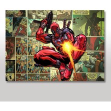 Tablomega Ahşap Tablo dead pool 25x35 Cm