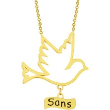 Altınsepeti Altın Şans Getiren Kuş Kolye As8Kl29