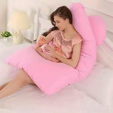 Janbebe 5 Bölge Destekli Hamile/Emzirme Yastığı - Pembe
