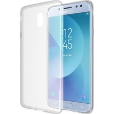 Microsonic Samsung Galaxy J7 Pro Transparent Soft Kılıf Beyaz