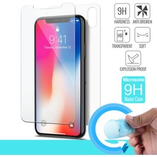 Microsonic Apple iPhone X Ön + Arka Nano Cam Ekran Koruyucu